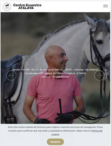 Web Hipica Atalaya Colmenar Viejo