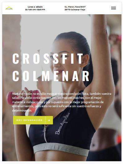 Diseño web Crossfit