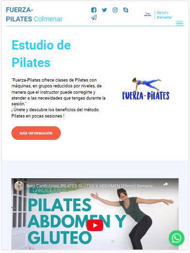 Diseño web estudio de pilates